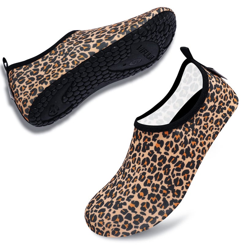 VIFUUR Water Sports Unisex Shoes Leopard Orange - 7.5-8.5 W US / 6-7 M US (38-39) - Image 5